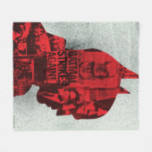 Couverture Polaire Silhouette de Batman (Devant (Horizontal))