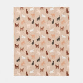 Couverture Polaire Silhouette de chat (Devant)