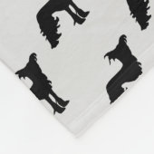 Couverture Polaire Silhouette de Chien Chasse Chinois Personnalisé (Coin)