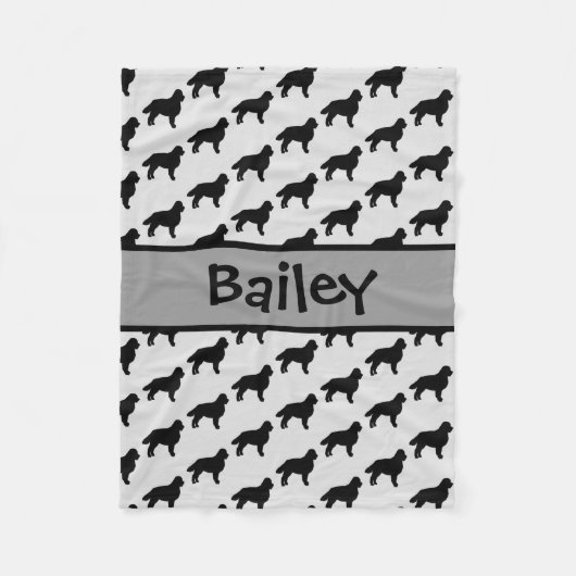 Couverture Polaire Silhouette de chien de montagne bernois (Devant)