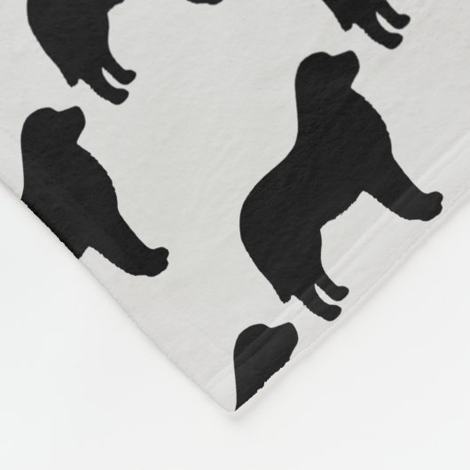 Couverture Polaire Silhouette de chien des Grands Pyrénées (Coin)