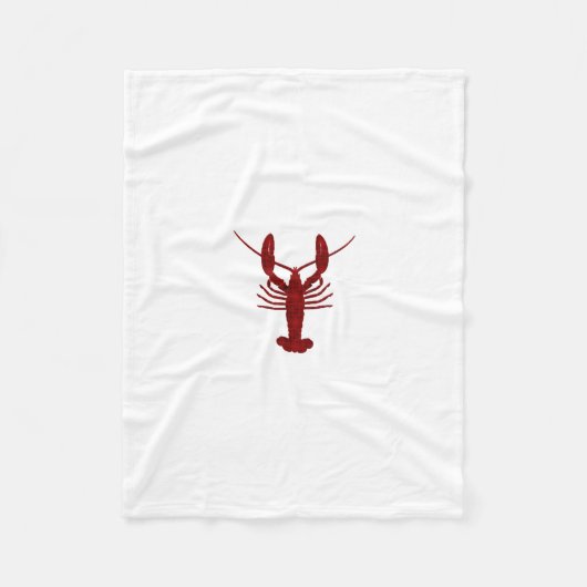 Couverture Polaire Silhouette de homard (Devant)