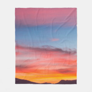 COUVERTURE POLAIRE SILHOUETTE DE LA MONTAGNE SOUS PHOTO CLOUDY BLUE S