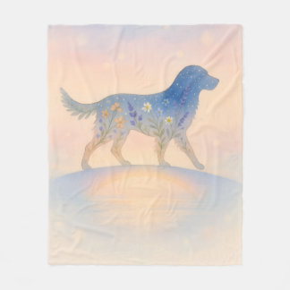 Couverture Polaire Silhouette de l'animal de compagnie Wildflower Pon