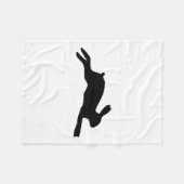 Couverture Polaire Silhouette de lapin (Devant (Horizontal))