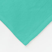 Couverture Polaire Silhouette De libellule Sur Turquoise (Coin)