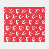 Couverture Polaire Silhouette de Max le renne (Devant (Horizontal))