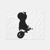 Couverture Polaire Silhouette de moto (Devant (Horizontal))