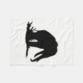 Couverture Polaire Silhouette d'éléphant (Devant (Horizontal))