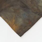 Couverture Polaire Silhouette du coucher de soleil de bison de buffle (Coin)