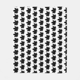 Couverture Polaire Silhouette d'une feuille d'érable