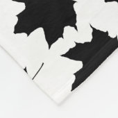Couverture Polaire Silhouette d'une feuille d'érable (Coin)