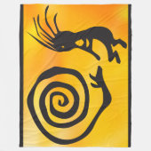 Couverture Polaire Silhouette Kokopelli (Devant)