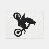 Couverture Polaire Silhouette Motocross (Devant (Horizontal))