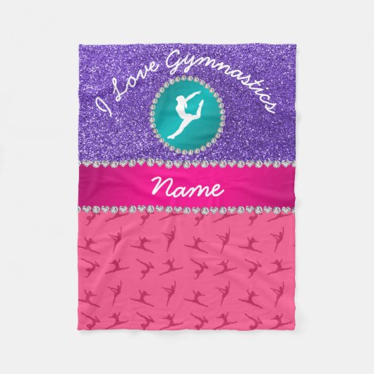 Couverture Polaire Silhouette pourpre de parties scintillantes de (Devant)