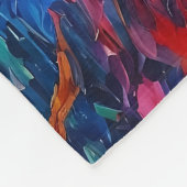 Couverture Polaire Silhouettes colorées dansant (Coin)