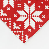 Couverture Polaire Silhouettes de caniche standard Motif de Noël (Coin)