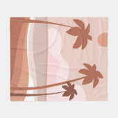 Couverture Polaire Silhouettes de palmiers (Devant (Horizontal))