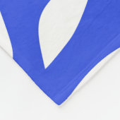 Couverture Polaire Silhouettes de pomme texturées : Motif à main (Coin)