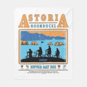 Couverture Polaire Silhouettes des Goonies sur les Goondocks d'Astori (Devant)