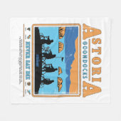 Couverture Polaire Silhouettes des Goonies sur les Goondocks d'Astori (Devant (Horizontal))