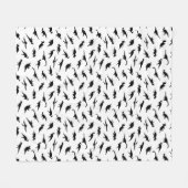 Couverture Polaire Silhouettes Dino (Devant (Horizontal))