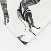 Couverture Polaire Silhouettes en marbre gris Greyhound (Coin)