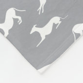 Couverture Polaire Silhouettes gris blanc sur gris (Coin)
