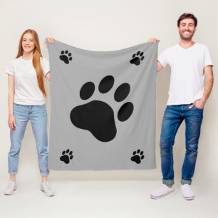 Couverture Polaire Silhouettes noires des mâts de chien