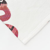 Couverture Polaire Silhouettes noires et rouges du serpent (Coin)