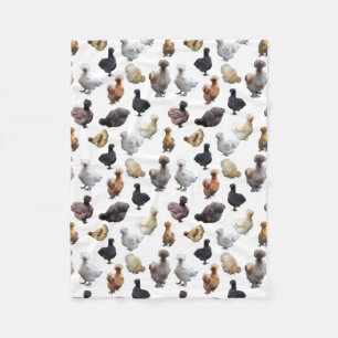 Couverture Polaire Silkie Bantam Chickens
