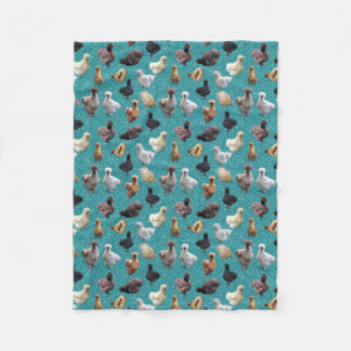 Couverture Polaire Silkie Bantam Poulets Faux Parties scintillant Tur