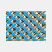 Couverture Polaire Silkies du jardin de fleurs (Devant (Horizontal))