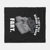 Couverture Polaire S'Ils Parlent Derrière Le Dos Fart Mème Drôle (Devant (Horizontal))