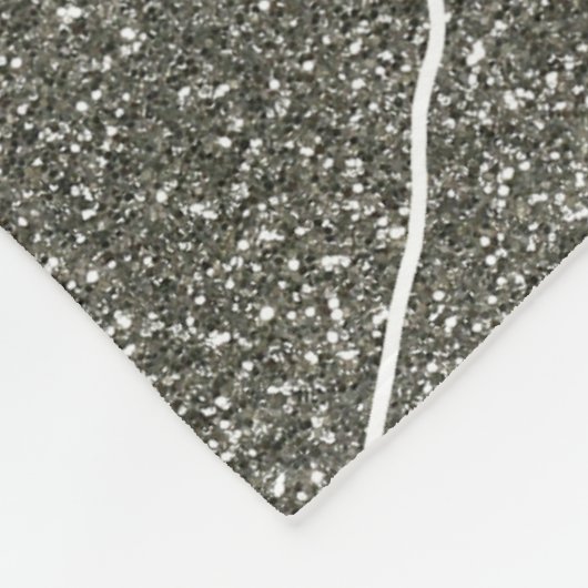 Couverture Polaire Silverglitter photo graduation ajouter nom classe  (Coin)