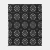 Couverture Polaire Silvery Filigree Mandala (Devant)