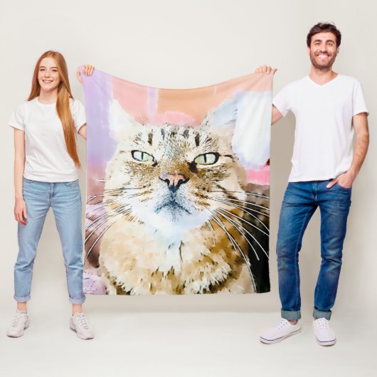 Couverture Polaire Simba le Roi Rayé (En situation)