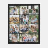 Couverture Polaire Simple 11 Photo Collage Personalized (Devant)
