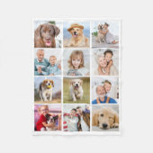 Couverture Polaire Simple 12 Photo Famille amis Animaux de compagnie  (Devant)