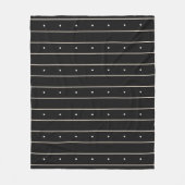 Couverture Polaire Simple Black Background With Grey Stripes And Tiny (Devant)
