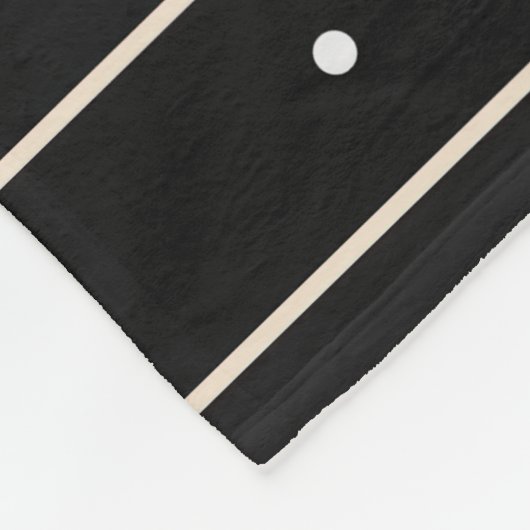Couverture Polaire Simple Black Background With Grey Stripes And Tiny (Coin)