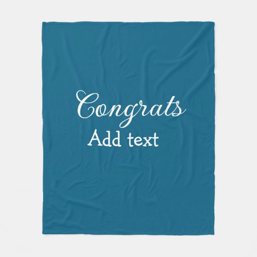 Couverture Polaire Simple congratulation graduation add your (Devant)