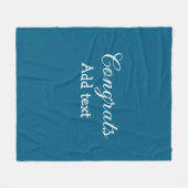 Couverture Polaire Simple congratulation graduation add your (Devant (Horizontal))