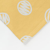Couverture Polaire Simple Cute Orange & Pokadot Blanc (Coin)
