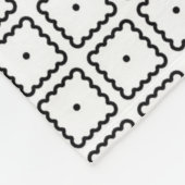 Couverture Polaire Simple Elegant Classic Carré noir blanc Motif (Coin)