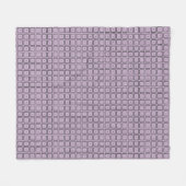 Couverture Polaire Simple Elegant violet et Carré noir Motif (Devant (Horizontal))