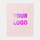 Couverture Polaire simple et minimal ajoutez votre logo/votre design  (Devant)