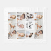 Couverture Polaire Simple et moderne | Collage de photos d'amour (Devant (Horizontal))