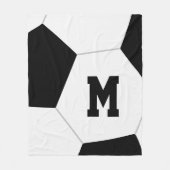 Couverture Polaire simple GINORMOUS balle de football monogrammé (Devant)
