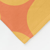 Couverture Polaire Simple Mid-Century moderne Jaune Orange Motif (Coin)